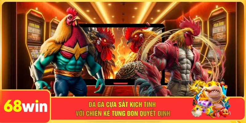 Đá gà cựa sắt kịch tính với chiến kê tung đòn quyết định