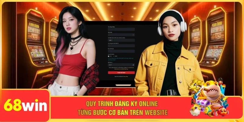 Quy trình đăng ký online từng bước cơ bản trên website